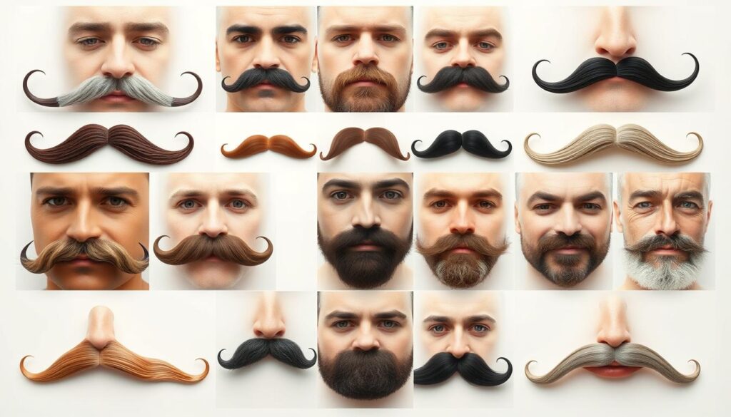 bajusz stílusok összehasonlítása