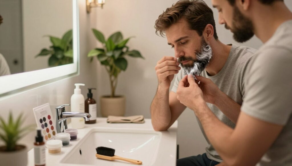 szakáll színezés tippek